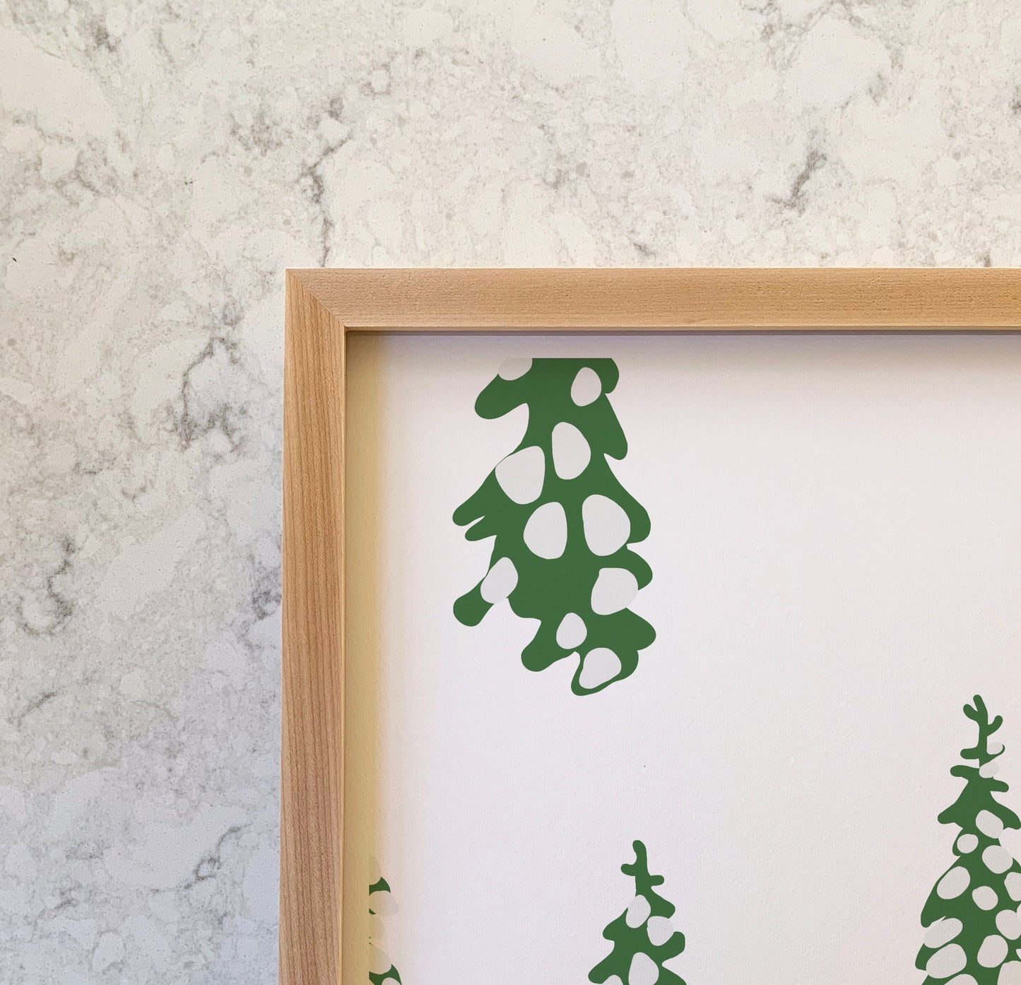 Skiing the Trees Art Print - Unframed or Framed - 230114