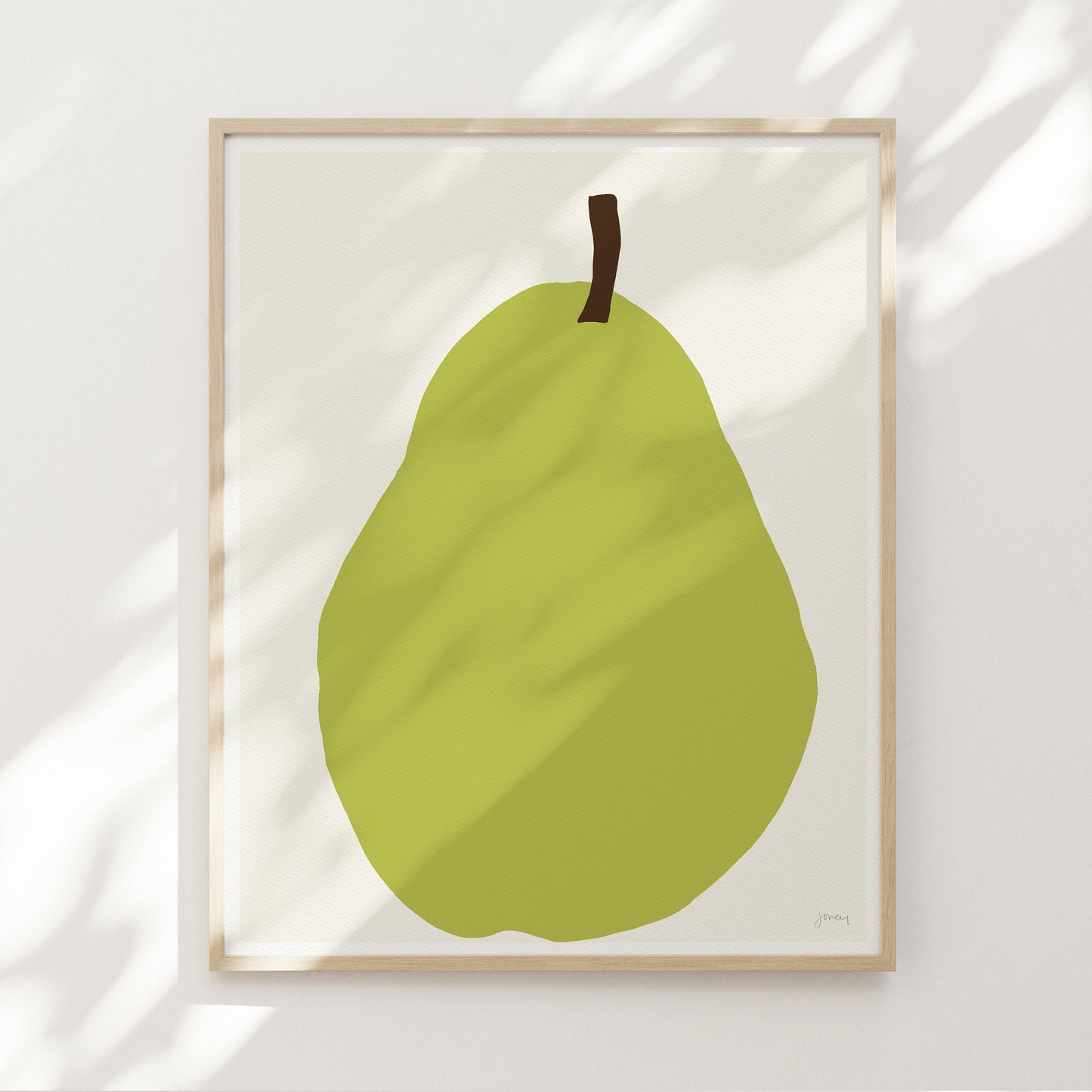 Bartlett Pear Art Print - Unframed or Framed - 121212