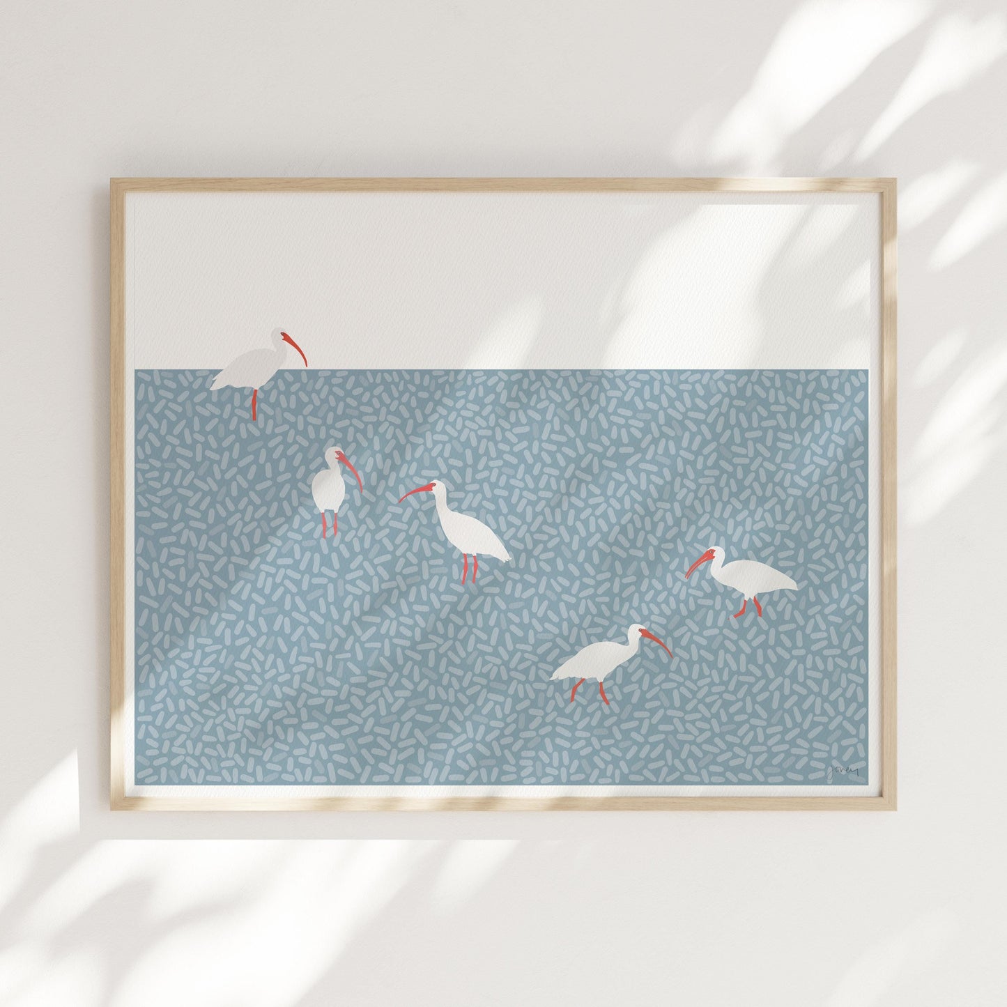 American White Ibis Art Print - Unframed or Framed - 241215