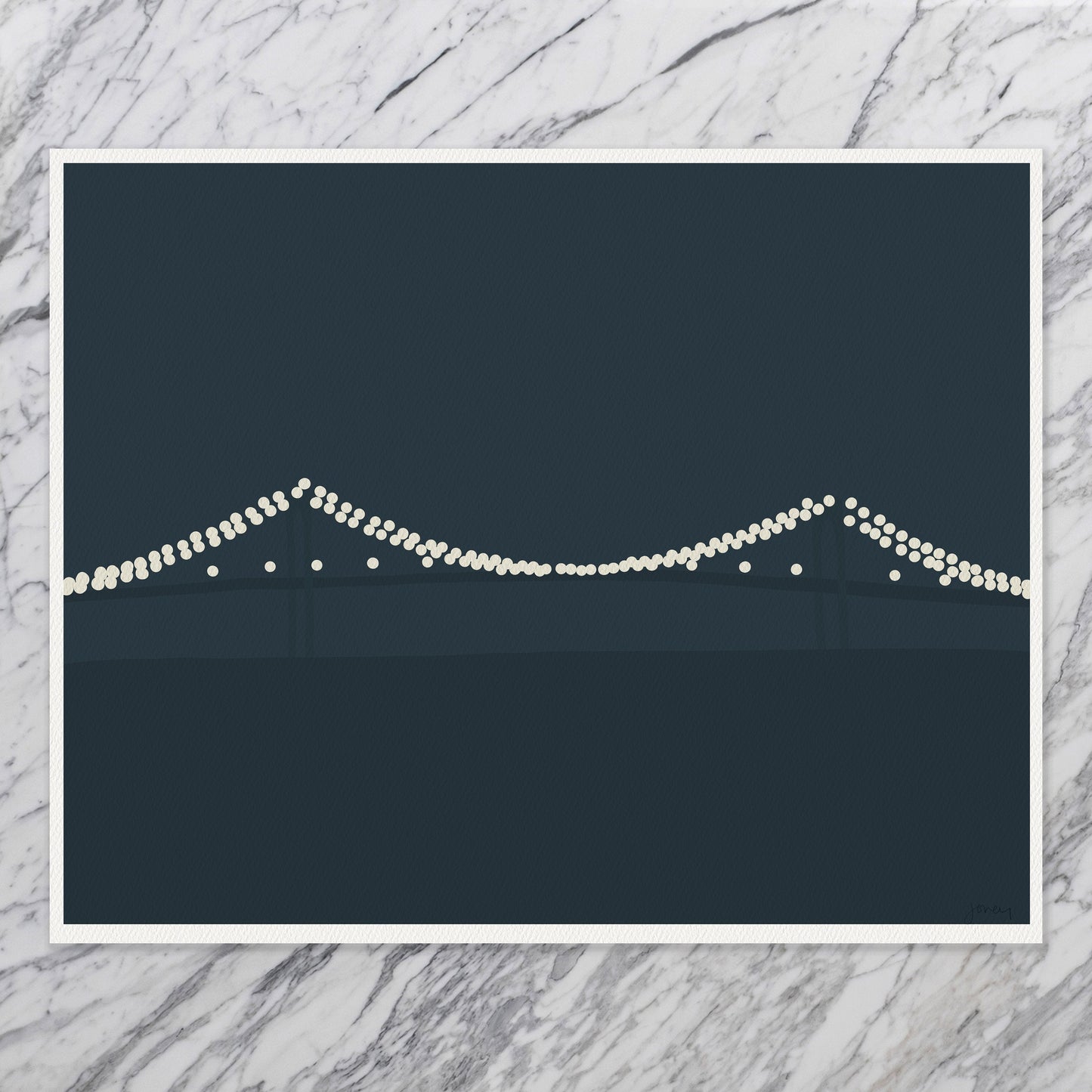 Newport Bridge Art Print - Unframed or Framed - 140813