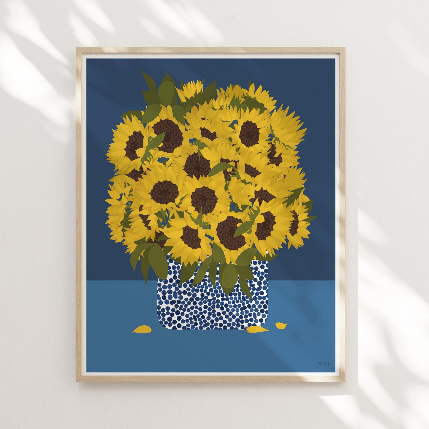 Sunflowers Still Life Art Print - Unframed or Framed - 231008