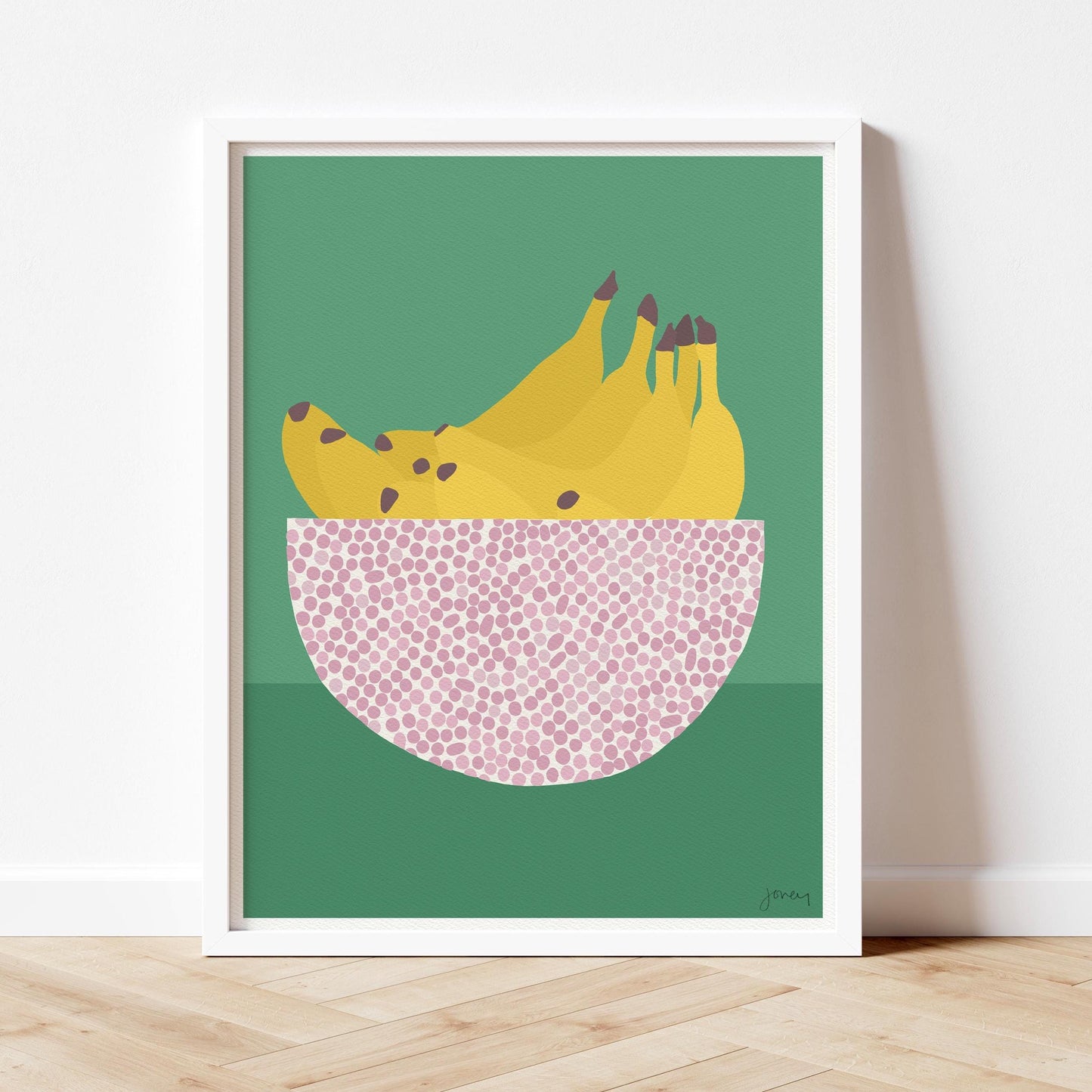 Bananas Abstract Still Life Art Print - Unframed or Framed - 230325