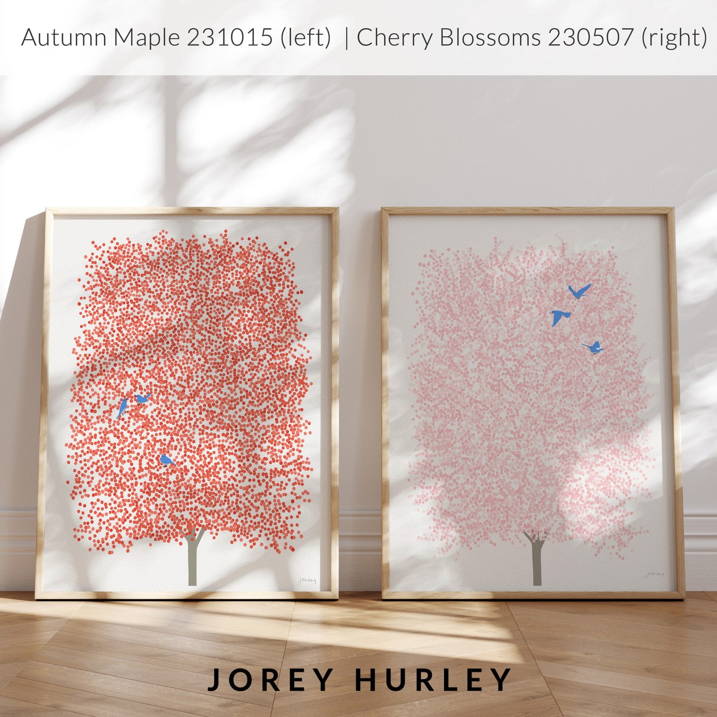 Spring Cherry Blossoms Art Print- Unframed or Framed - 230507