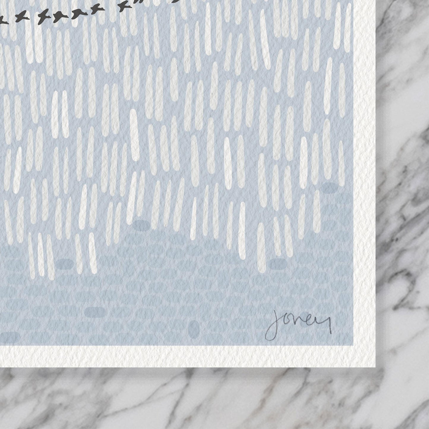 Geese Overhead Art Print - Signed Landscape by Jorey Hurley - 251214