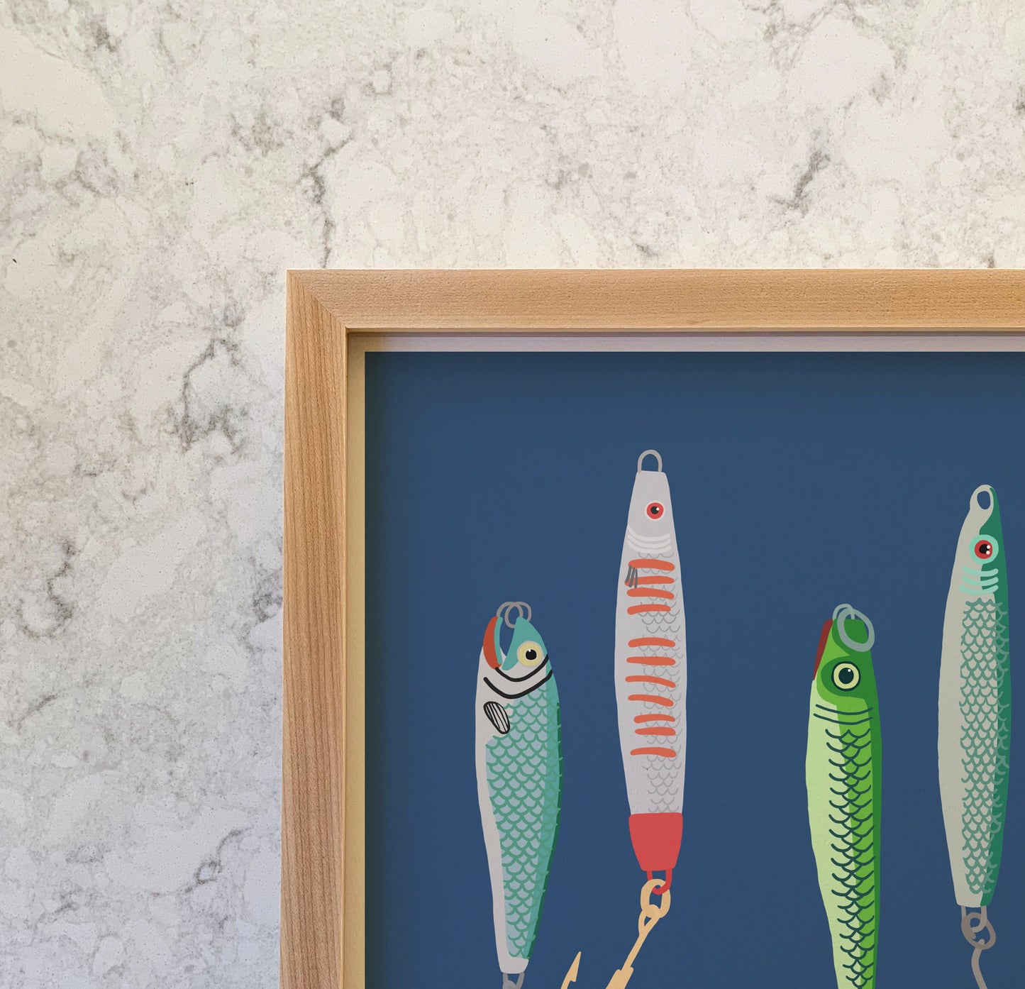 Saltwater Fishing Lures Art Print - Unframed or Framed - 220731