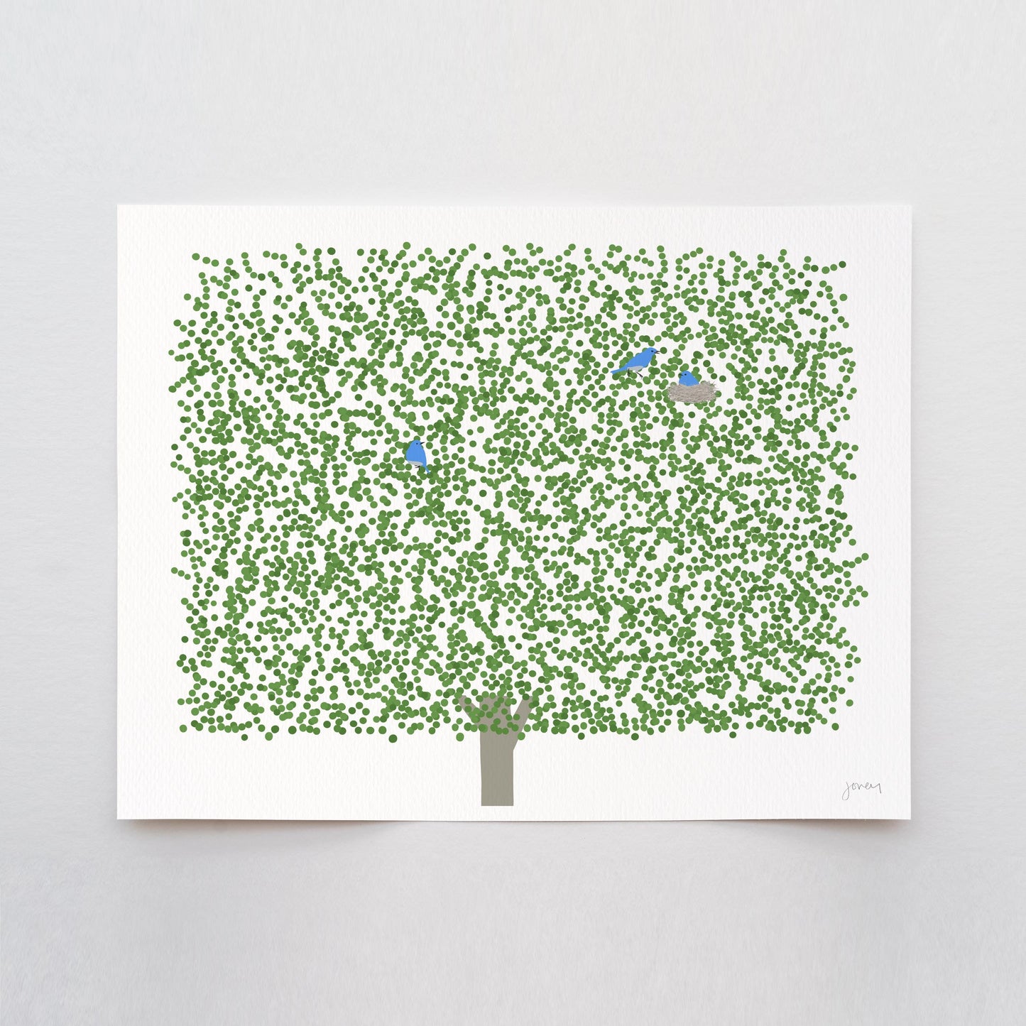 Summer Maple Landscape Art Print - UnFramed or Framed - 250326