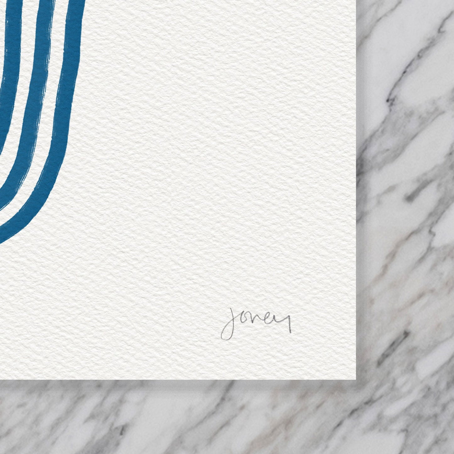 Purple and Blue Abstract Art Print - Unframed or Framed - 180307