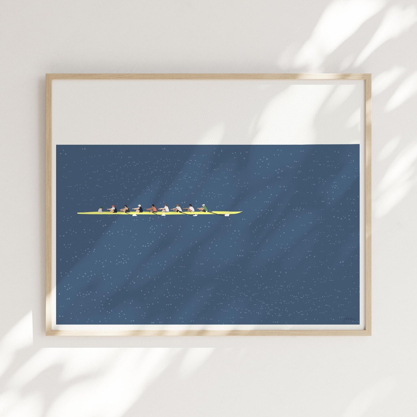 Rowing Eight Art Print - Unframed or Framed - 241109