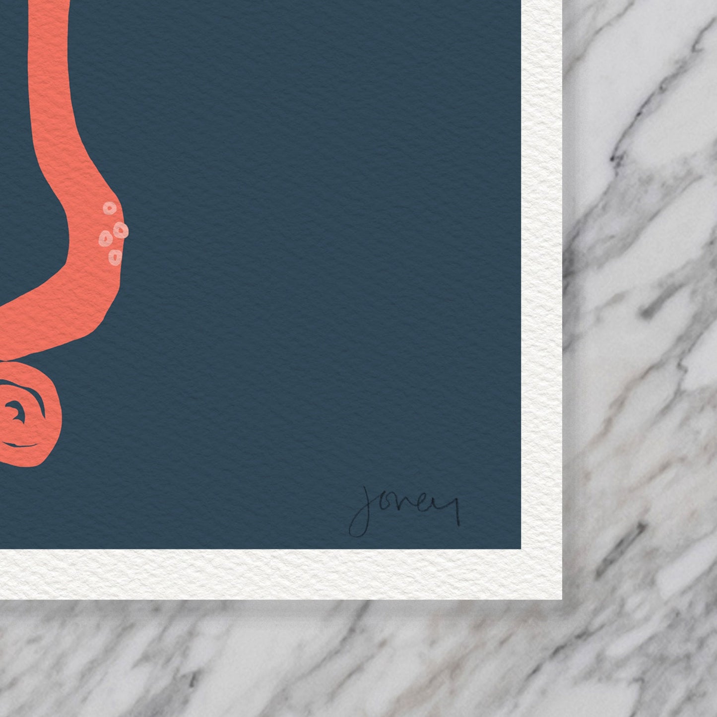 Red Octopus Art Print - Unframed or Framed - 150615