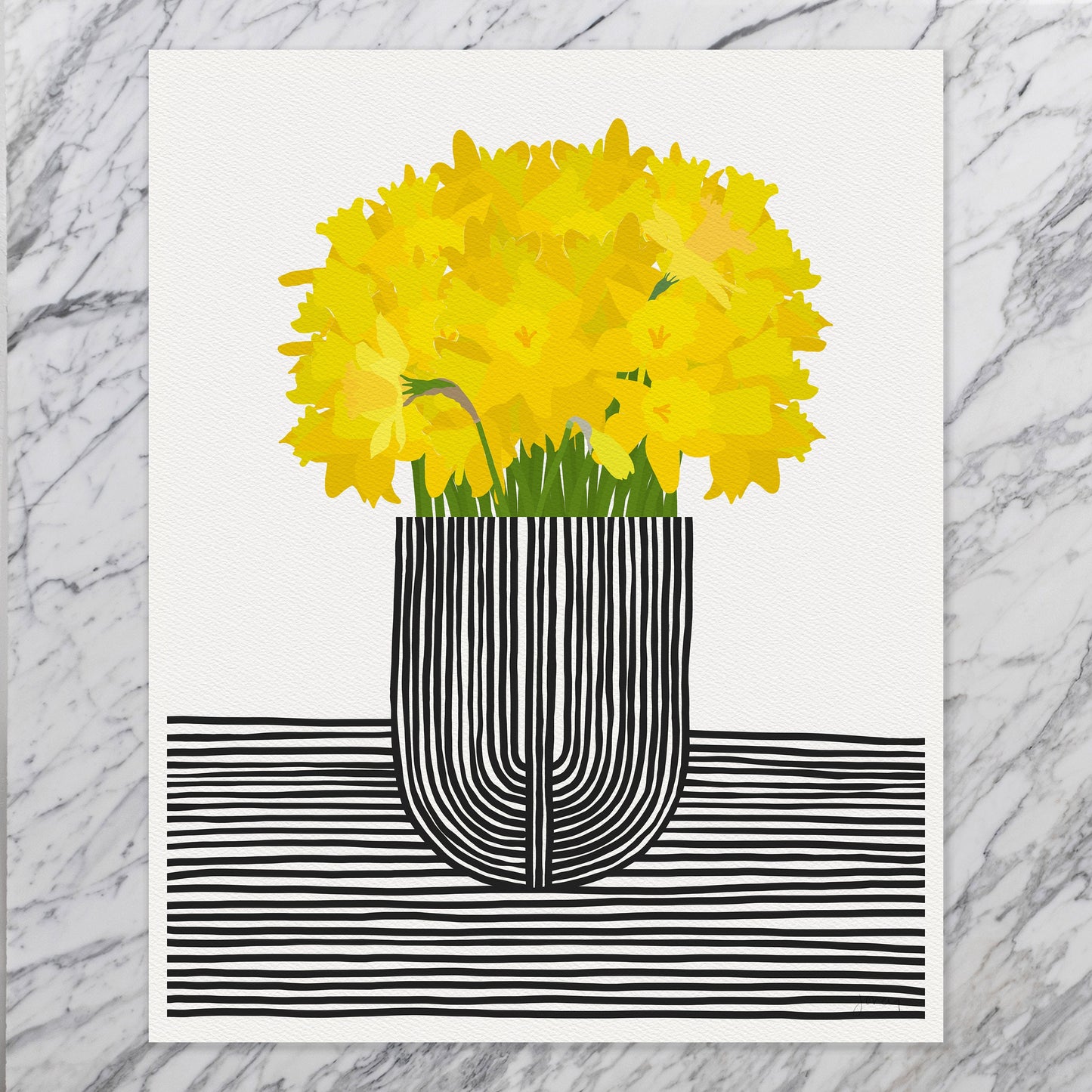 Daffodil Life Art Print - Unframed or Framed - 220205