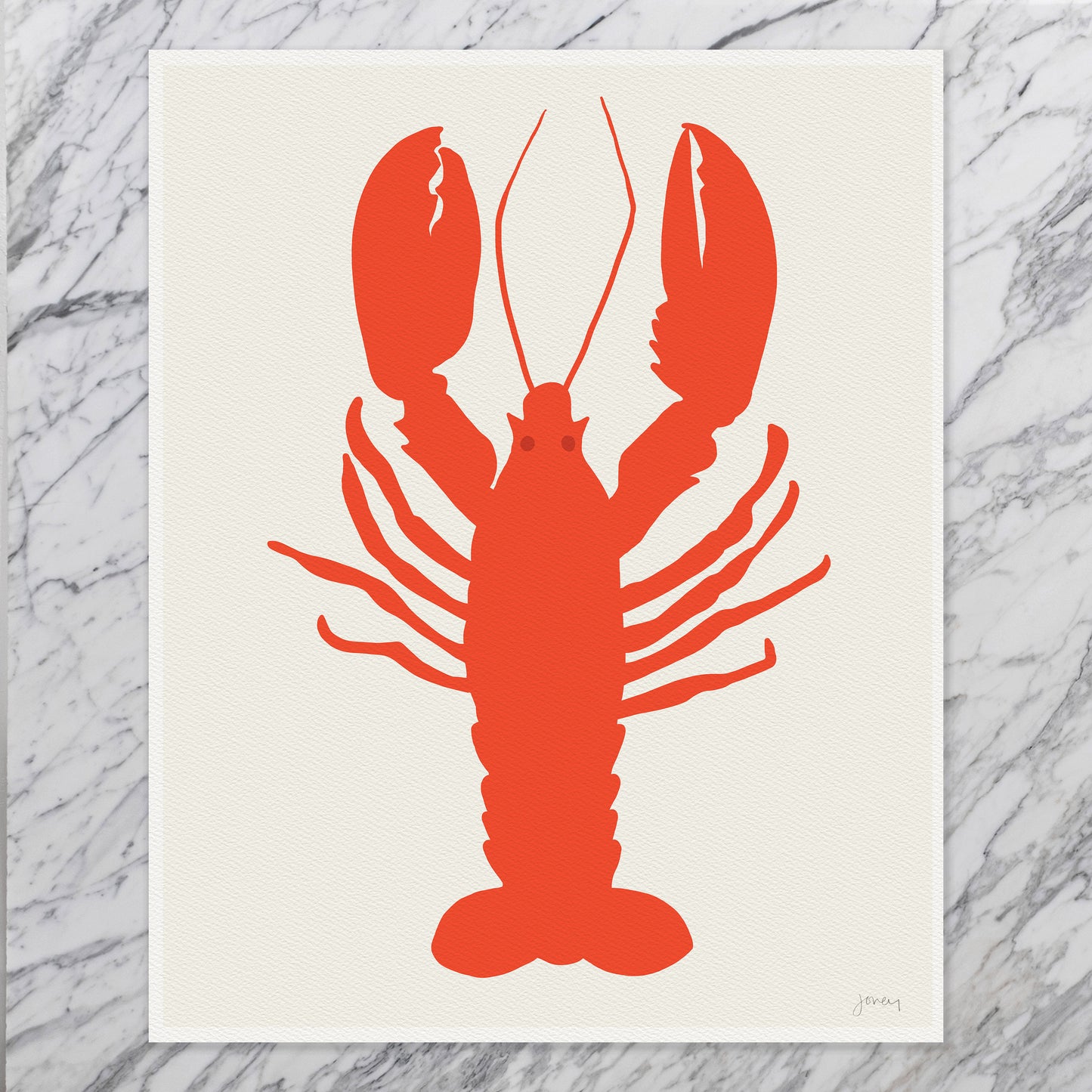 Red Lobster Art Print - Unframed or Framed - 140803