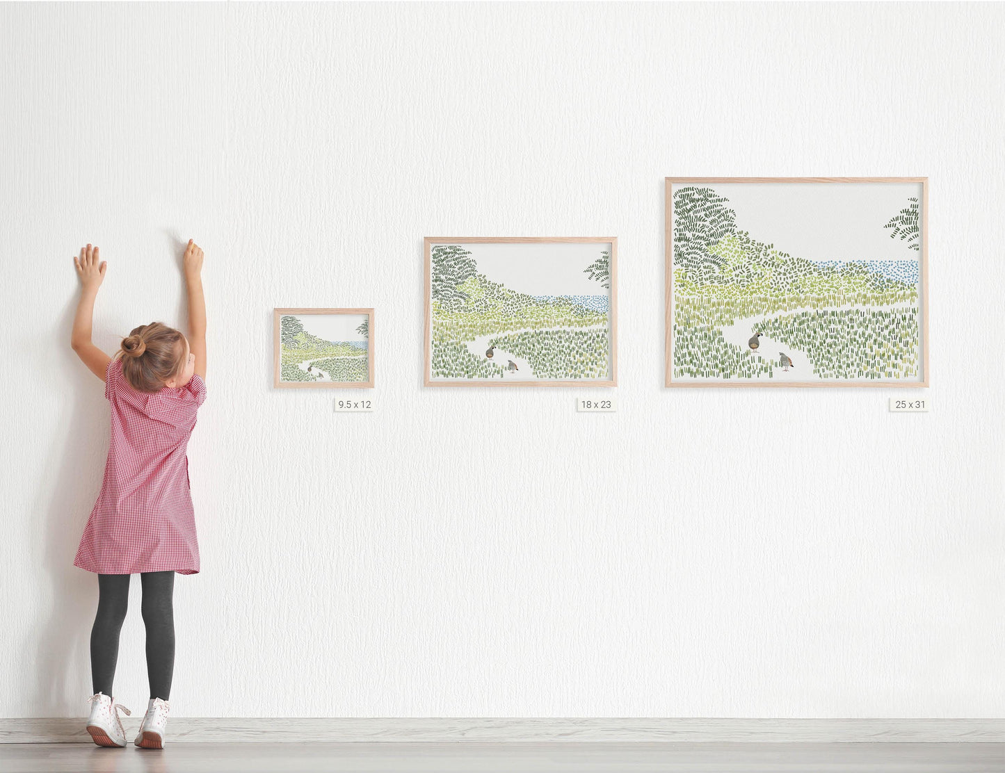 Quail on California Coast Art Print - Unframed or Framed - 240801