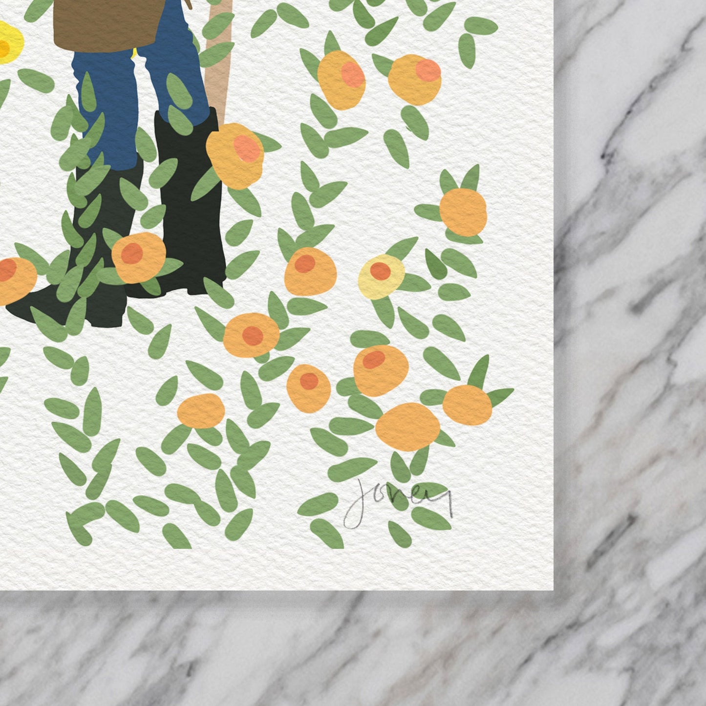 Zinnia Garden Art Print - Unframed or Framed - 230812