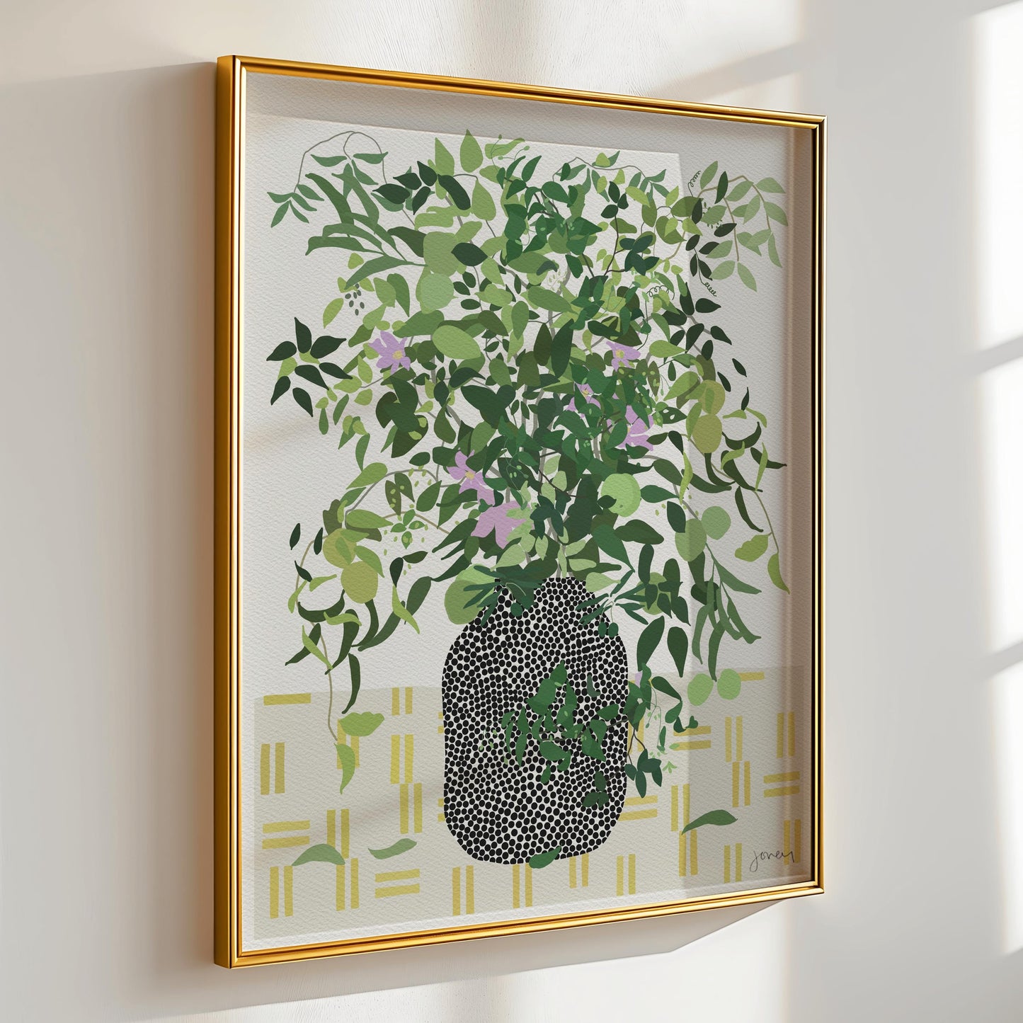 Crabapple Abstract Art Print - Unframed or Framed - Botanical Home Decor - 200509