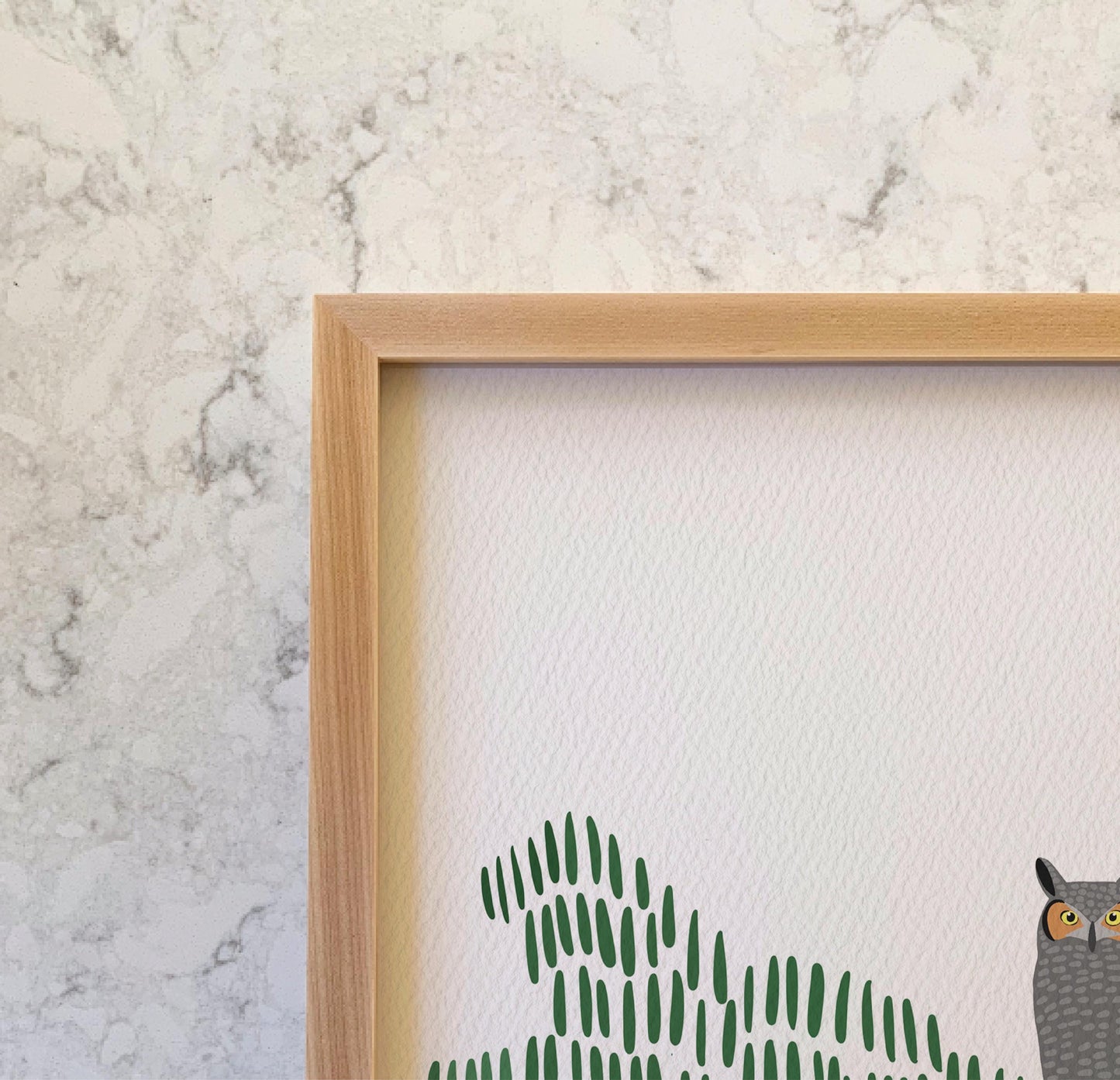 Nesting Great Horned Owl Art Print - Signed and Printed by Jorey Hurley - 251109