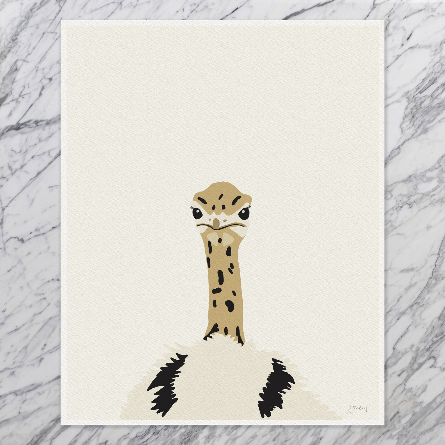 Baby Ostrich Art Print - Unframed or Framed - 120603