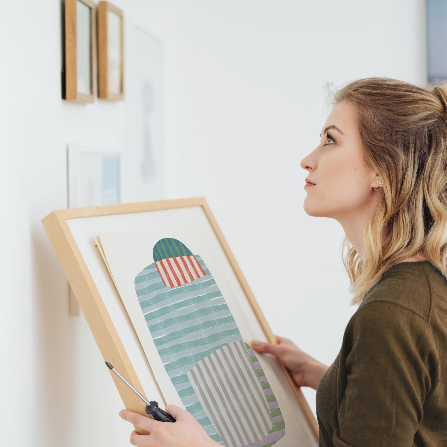 Striped Abstract Art Print - Unframed or Framed - 170914